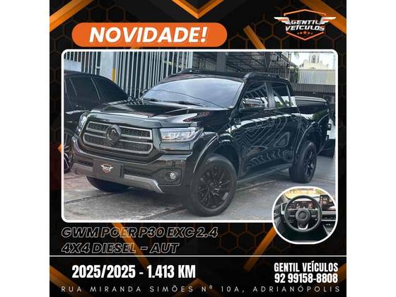 GWM POER P30 2.4 TURBO DIESEL EXCLUSIVE 4X4 AUTOMÁTICO GWM POER P30 2.4 TURBO DIESEL EXCLUSIVE 4X4 AUTOMÁTICO